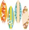 4 Pcs Summer Giant Surfboards Bulletin Board Wall Decor Display Set 47 x 13 Inch Surfing Bulletin Board Cutouts Tropical Graphics Surfboard Sign for School Classroom Surf Party(Hawaii)